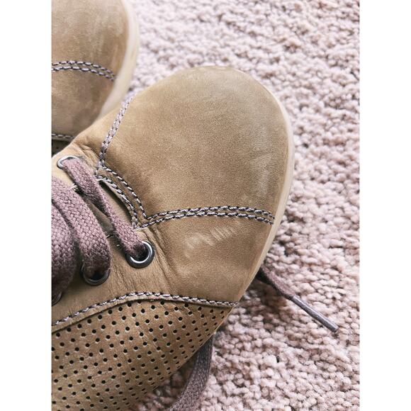 Frau Fx Men's Italian Suede Sneakers 9 Low Top Quiet Luxury Brown Streetwear - Picture 5 of 9